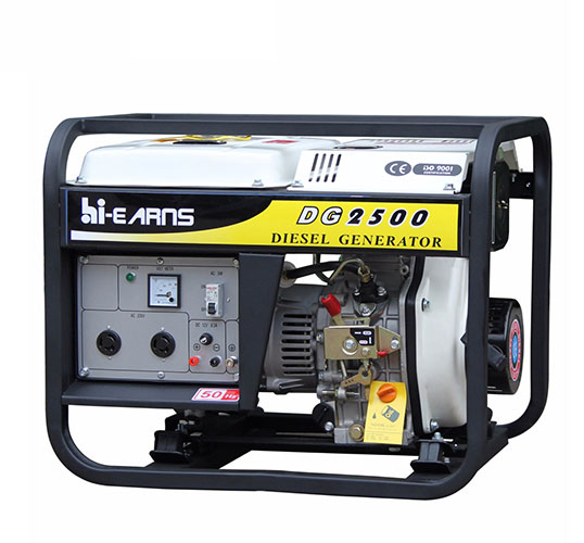220 volt recoil start air-cooled diesel engine 2000w generator