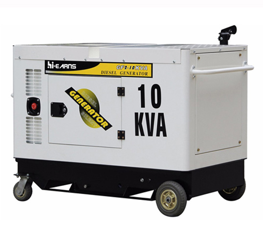GF2-15000SE-10KVA silent two cylinder water cooled diesel generator