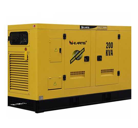 diesel power silent type yellow color generator 200KVA