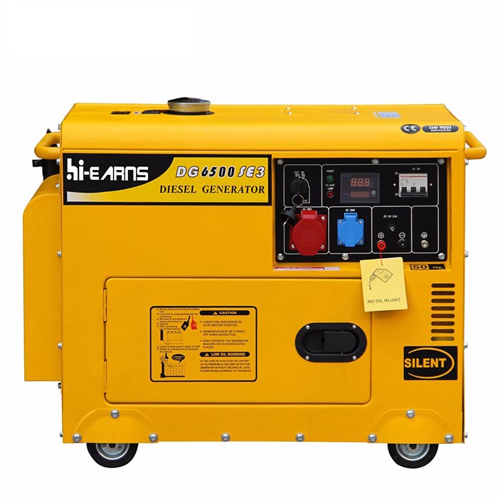 DG6500SE 5/5.5KW silent diesel generator types