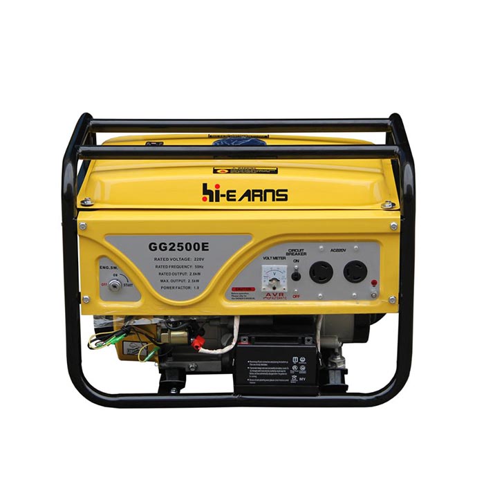 Air-cooled portable 2kw gasoline generator