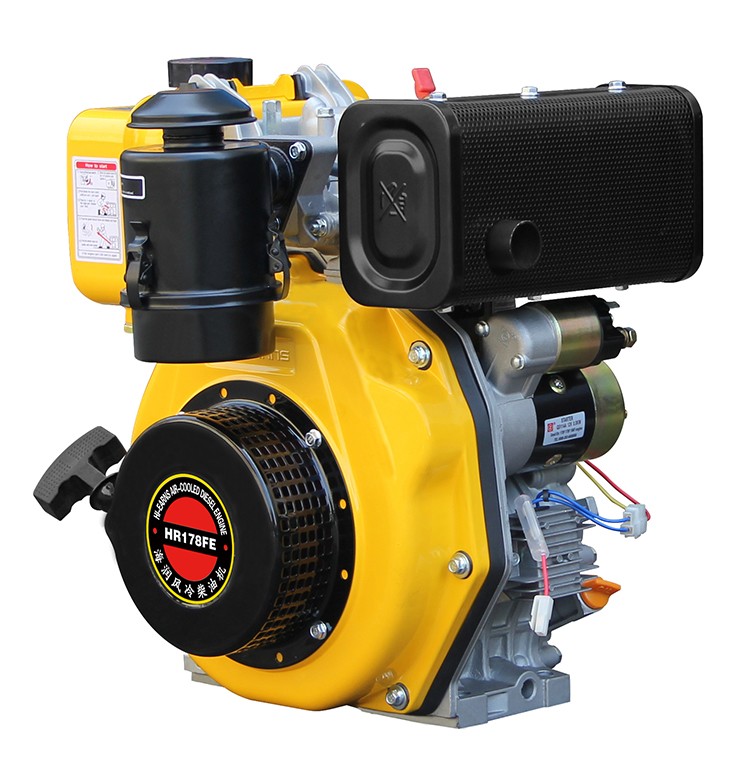 6HP recoil start yellow color engine motor HR178