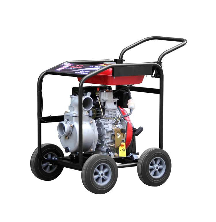 Portable 4-stroke air-cooled diesel water pump
