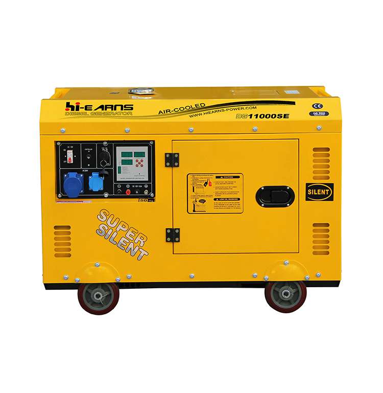 8KVA silent yellow single cylinder diesel generator price with digital panel