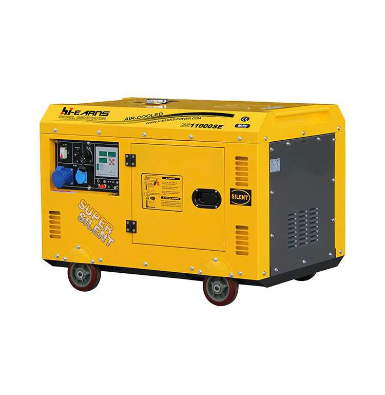 8KVA silent yellow single cylinder diesel generator price with digital panel