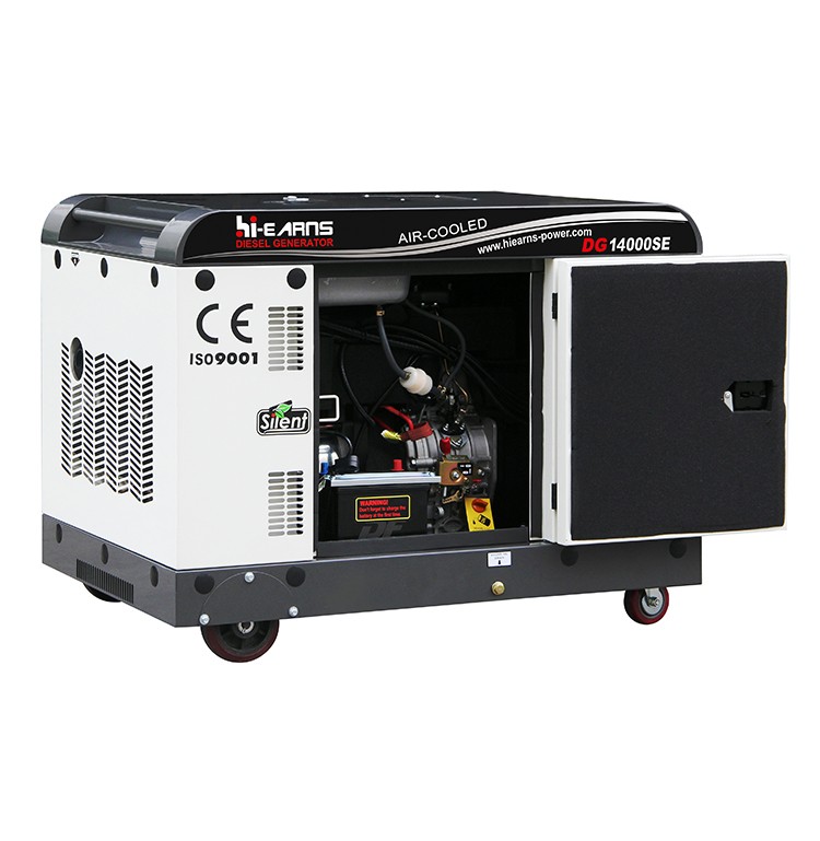 9kw air cooled silent diesel generator DG14000SE with 1102F patent engine home use