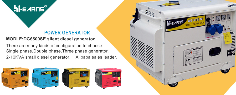 2-10KW small diesel generator 5KW protable generator with many colors